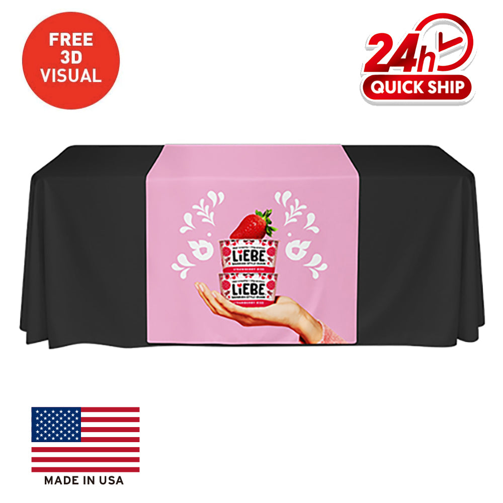 Premium Table Runner (Full-Color Dye Sublimation, Full Bleed)