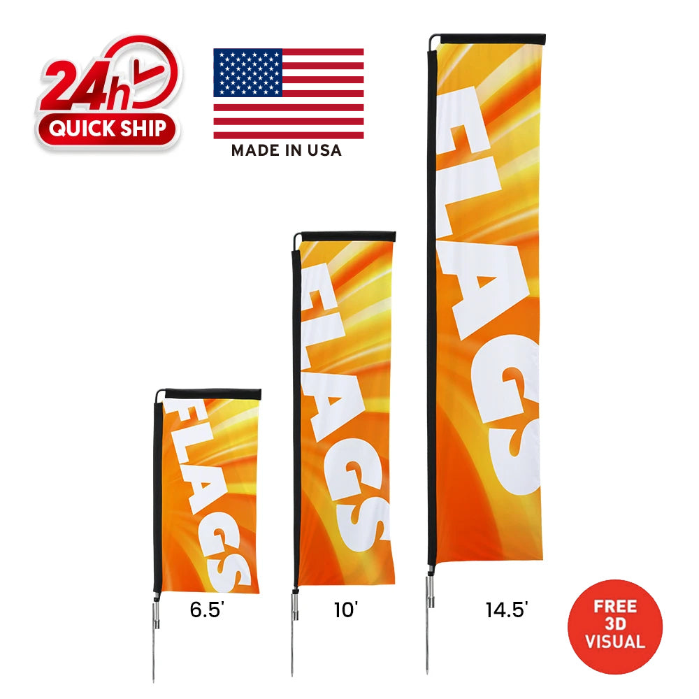 Premium Rectangle Flags