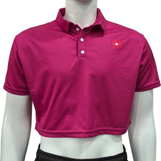 150GSM Mesh Jersey Cropped Sport Polo Shirt (Full Dye Sublimation)#500249
